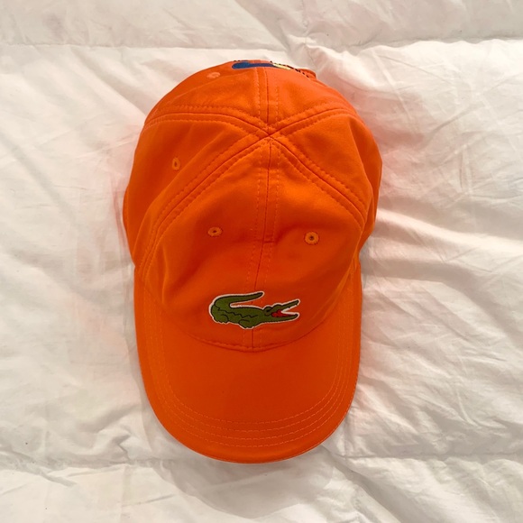 lacoste orange hat